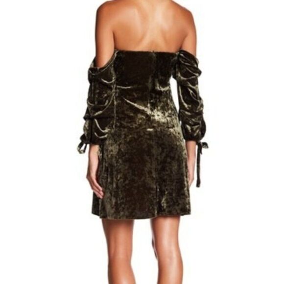 Practical Magic Romeo & Juliet Green Velvet Whimsigoth Mini Dress Medium NEW - Picture 3 of 15